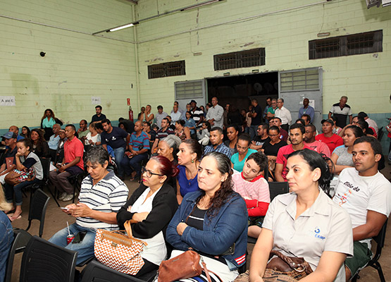 Participaram representantes de todas as famílias beneficiadas