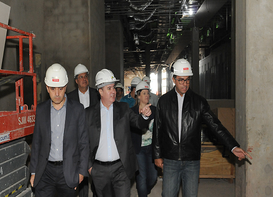 Prefeito visita obras do  Royal Campinas  Convention Business & Hotels