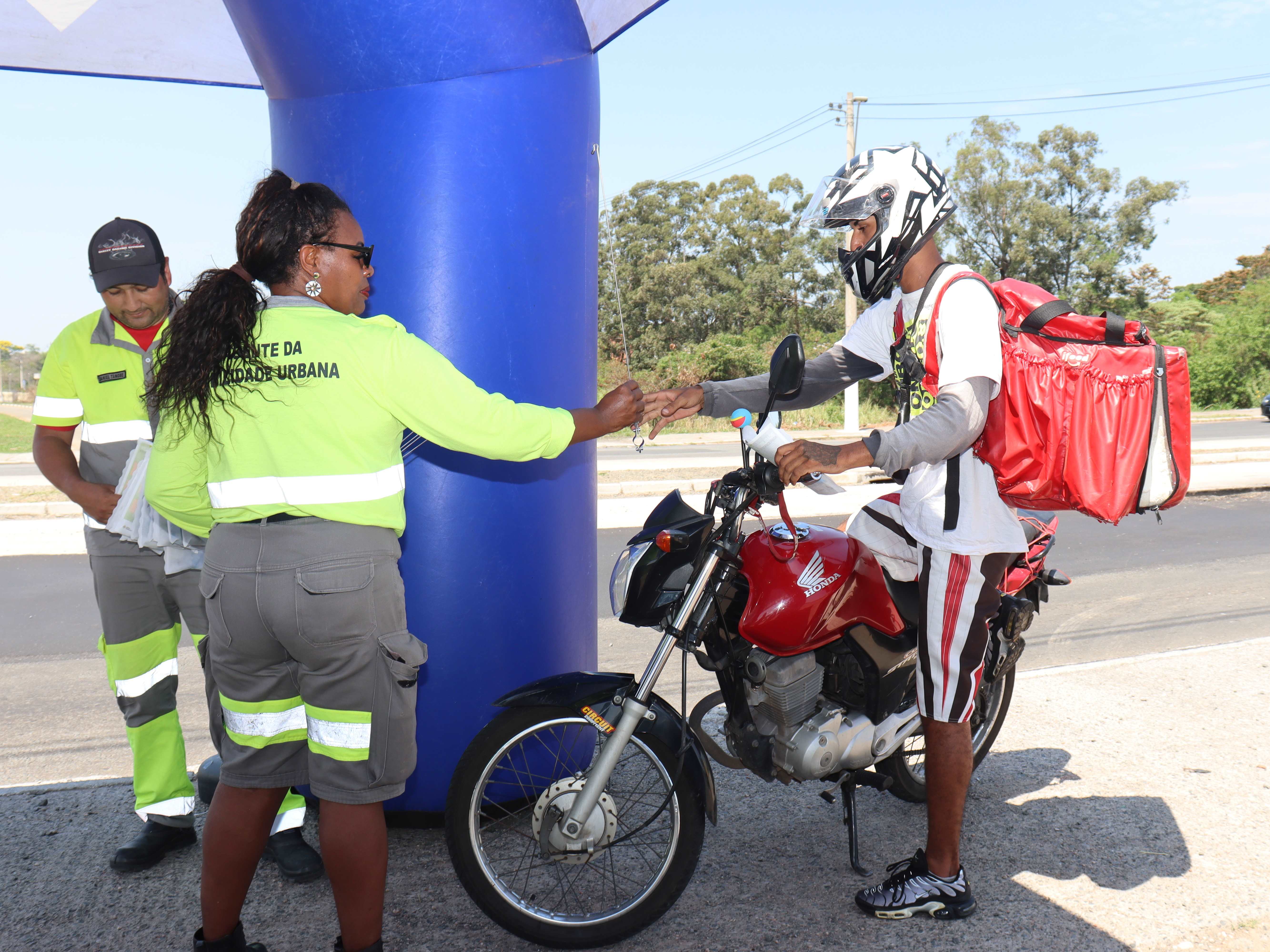 Motociclistas também serão orientados sobre como manter comportamentos seguros no trânsito