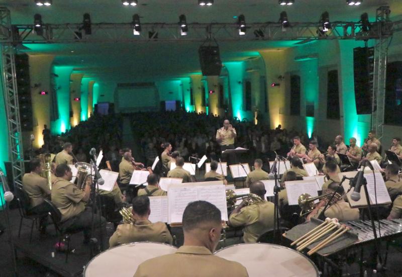 Banda da EsPCEx durante apresentação recente em comemoração aos 250 anos de Campinas