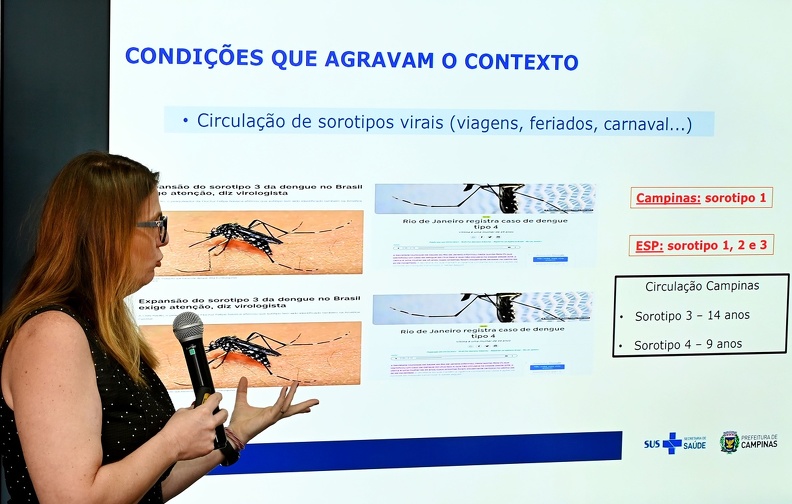 Andrea Von Zuben explica condições que agravam contexto da dengue