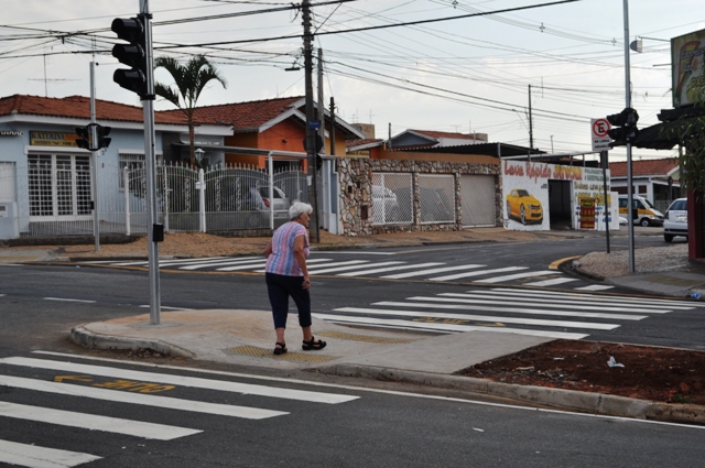 ...e para os pedestres