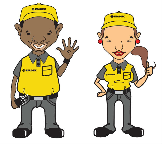 Desenho dos personagens