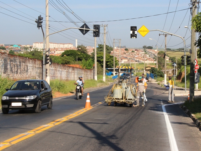 A pintura de solo acompanhou as alterações