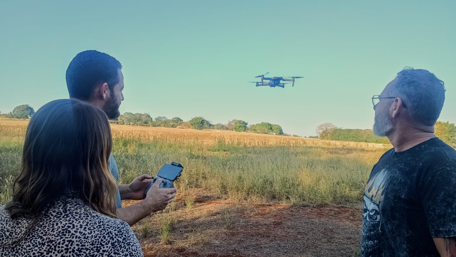 Divulgação/FJPO Drone é utilizado para reforçar a vigilância em pontos mais vulneráveis da Mata