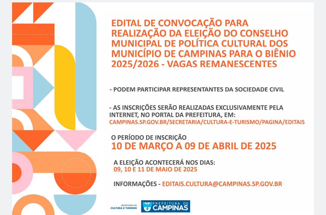 Colegiado garante a participação efetiva da sociedade civil na formulação das políticas públicas culturais