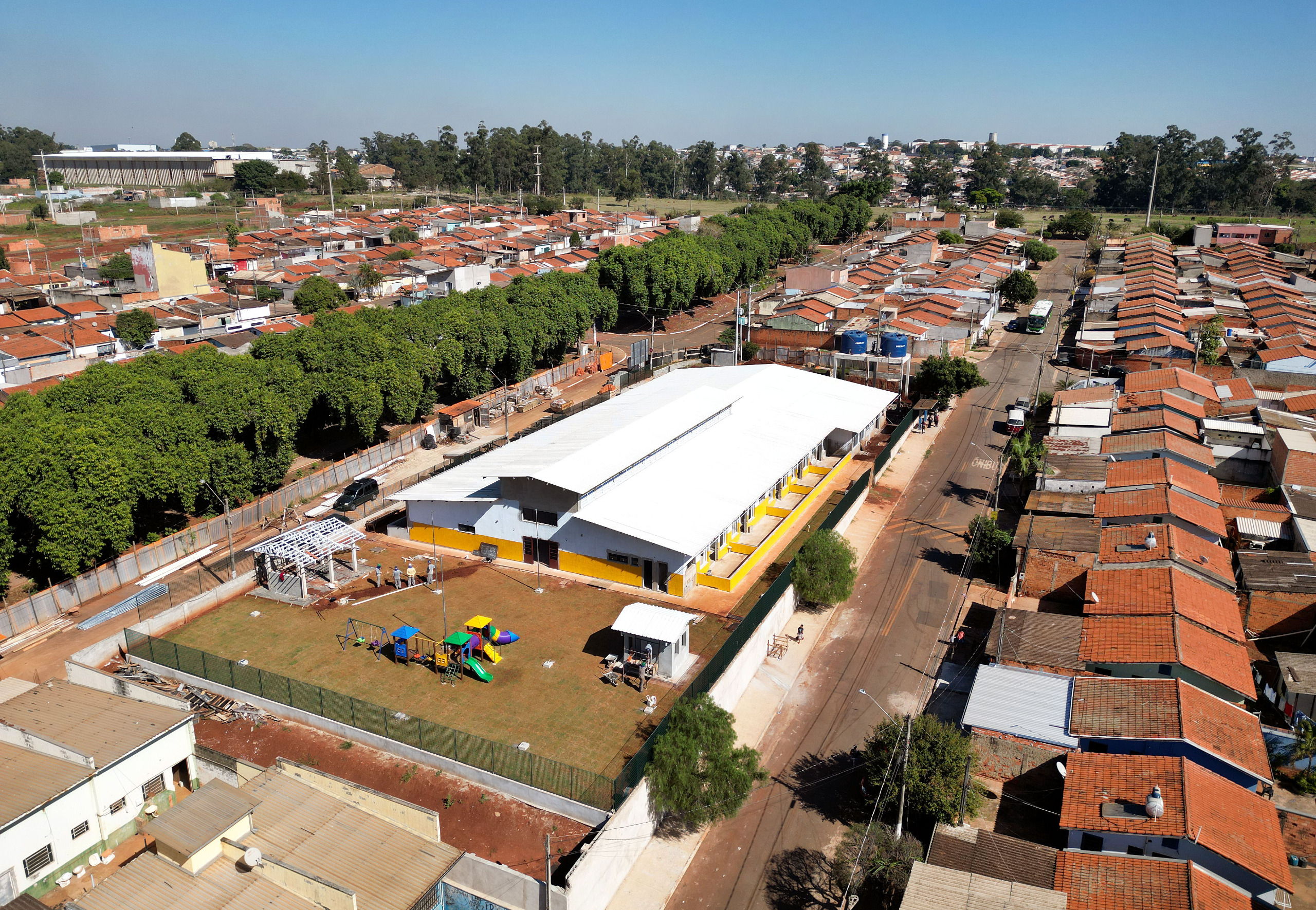 Carlos Bassan Imagem feita durante as obras da nova creche que atenderá 320 crianças entre 0 e 5 anos