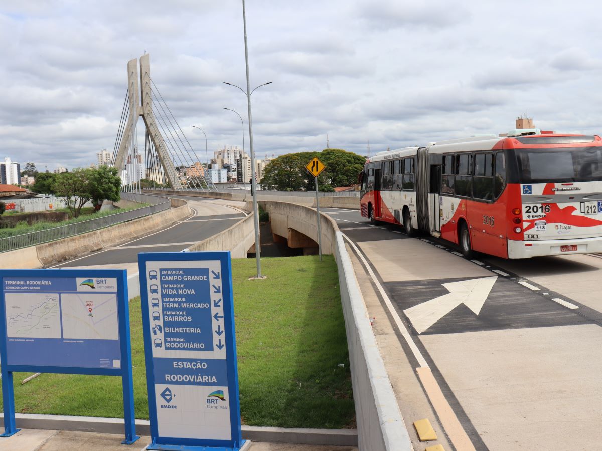 O BRT Campinas já tem 96% das obras concluídas