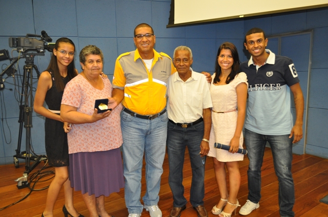 Familiares do homenageado