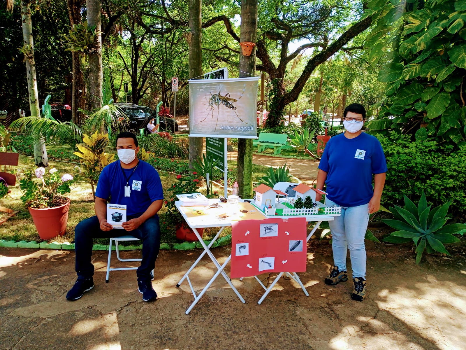 Equipes da Saúde estiveram em parque de Barão Geraldo