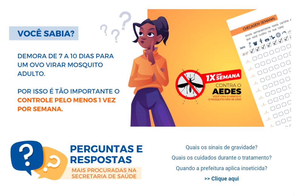 Site sobre dengue em Campinas reúne dicas de saúde e prevenção