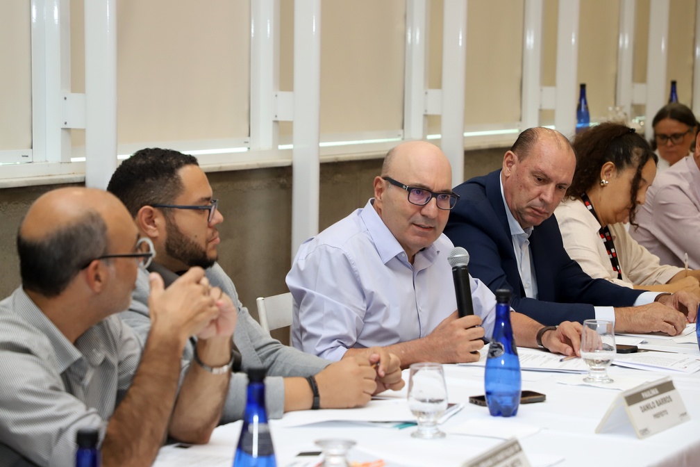 Fernanda Sunega O prefeito de Campinas, Dário Saadi, presidente do Conselho de Desenvolvimento da RMC, durante reunião em Paulínia