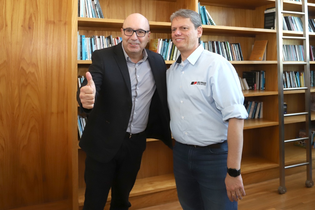 Fernanda Sunega Prefeito Dário Saadi e governador Tarcísio de Freitas se encontraram em Paulínia nesta quinta-feira, 12
