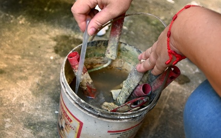 Os brigadistas procuram e eliminam focos do mosquito, e também conscientizam os servidores 
