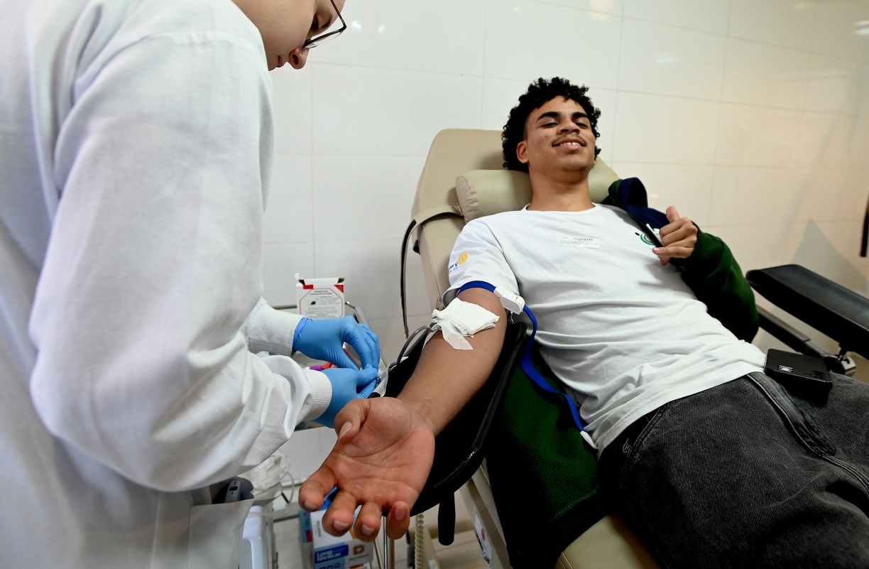 Carlos Bassan/PMC Ao todo, 54 jovens do programa Vibe da Prefeitura de Campinas participaram da campanha de doação de sangue