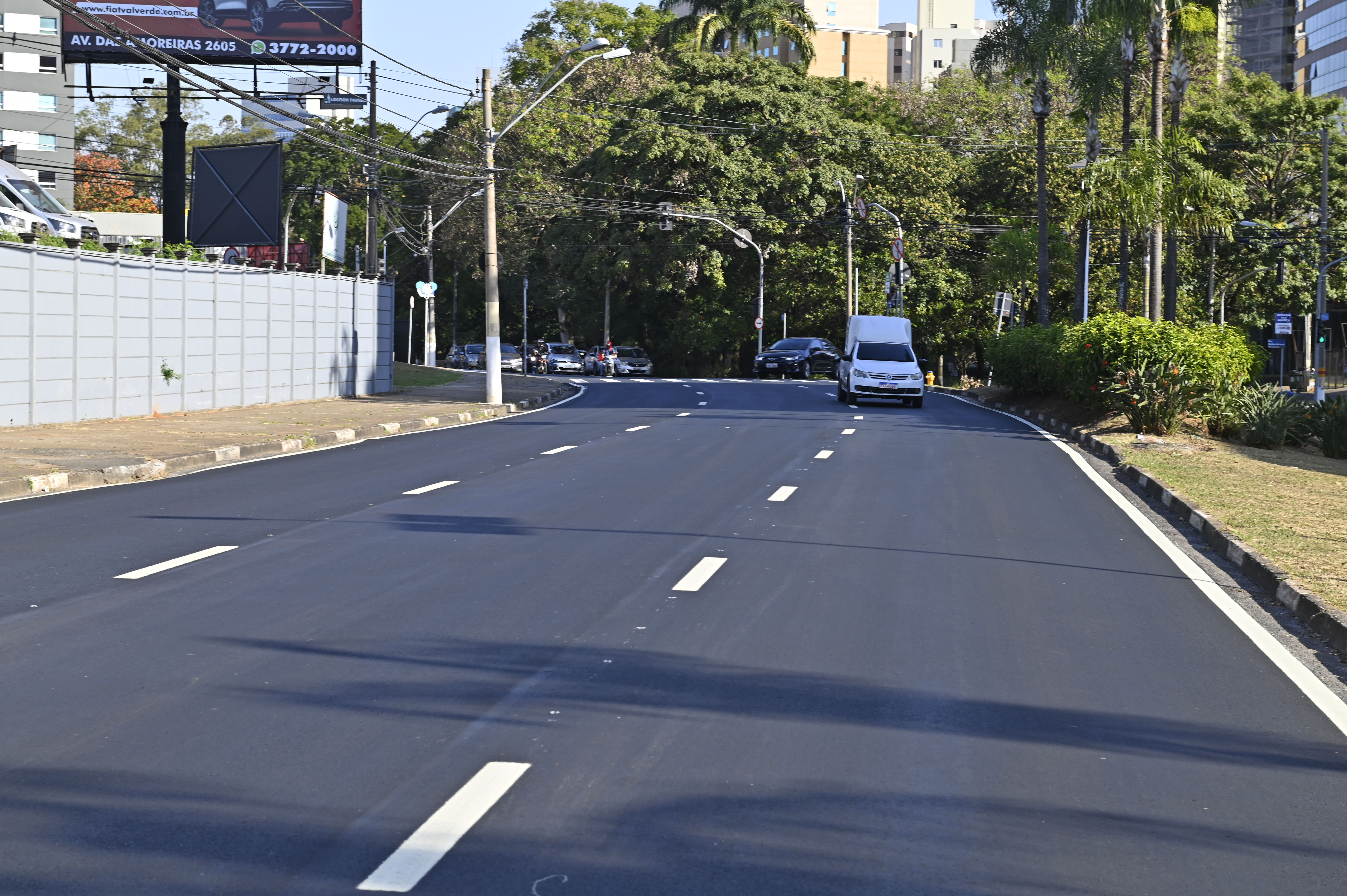 Avenida Norte-Sul foi uma das que recebeu recapeamento