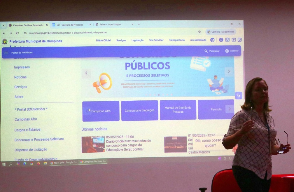 Carlos Bassan Enriquecimento trazido pela troca de experiências entre os jovens e os que já atuam na Prefeitura é destacado na recepção