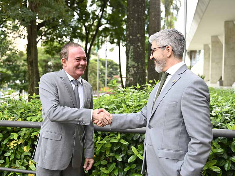 Secretário Peter Panutto e procurador-geral Carlos Henrique Coutinho do Amaral