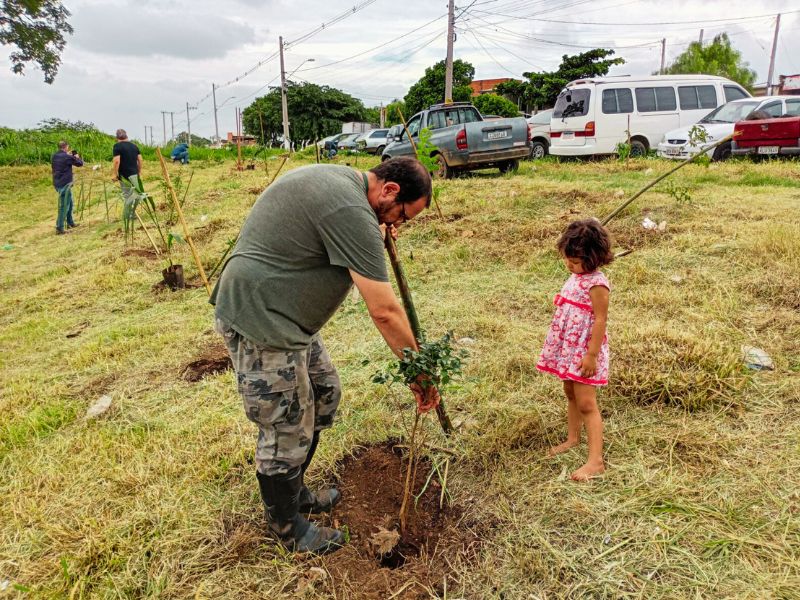 Plantio integra o Programa de Ações Contra as Mudanças Climáticas