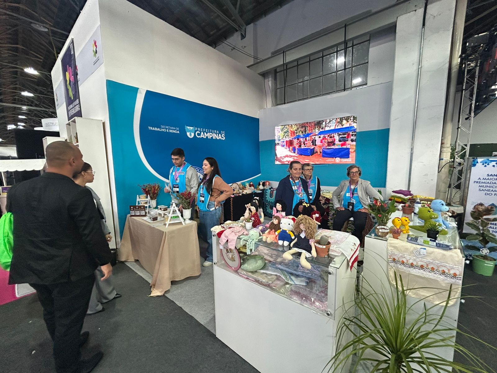 Divulgação/PMC Esta é a primeira vez que a Feira Solidária participa do Campinas Innovation Week, e a diversidade dos itens tem chamado a atenção dos visitantes