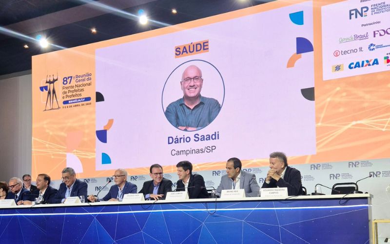 Divulgação Evento em Brasília nesta segunda-feira confirmou a reeleição de Dário Saadi como vice-presidente da área de Saúde da FNP