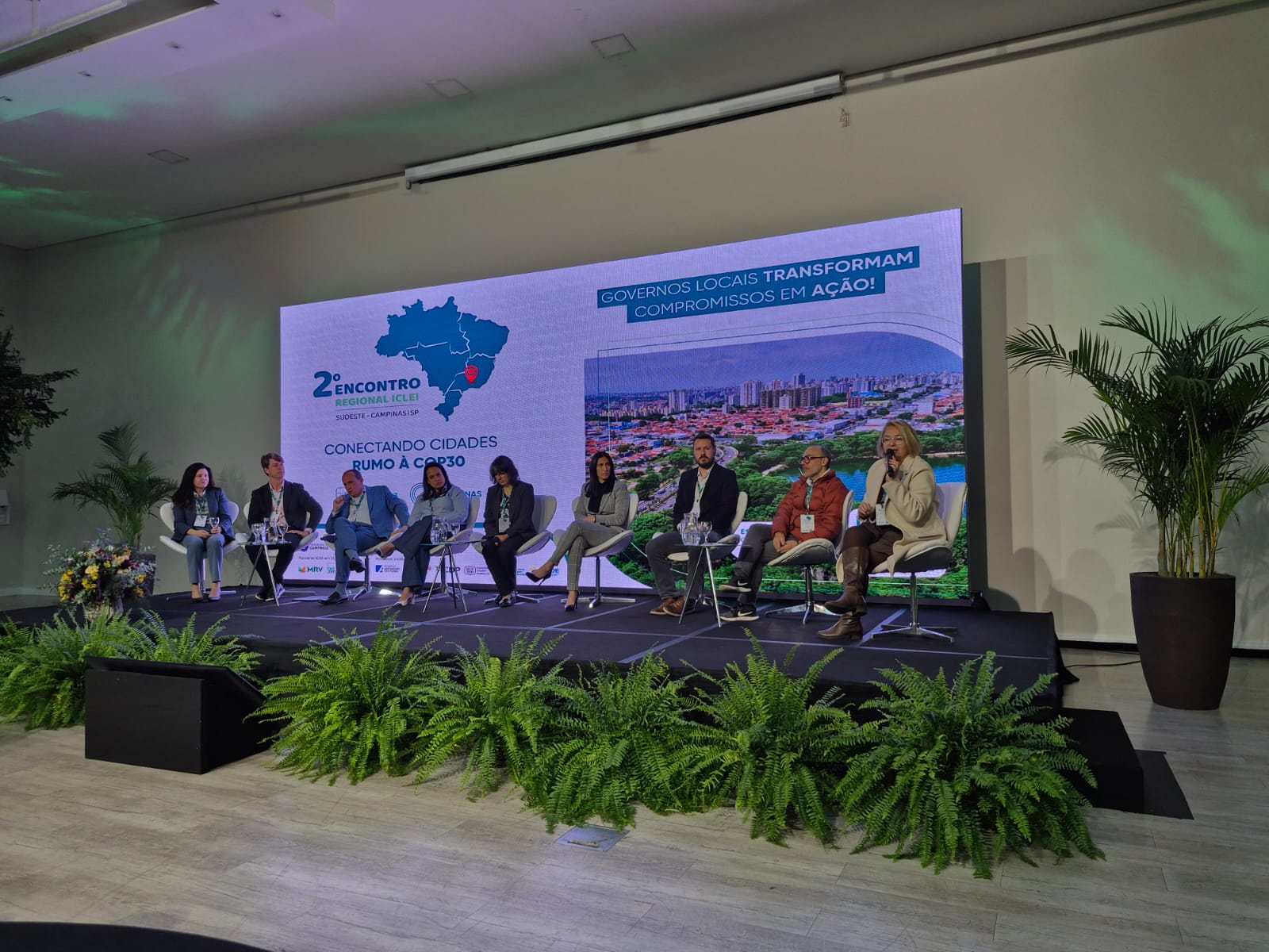 Divulgação Debates do segundo dia do evento abordam a questão do federalismo climático, que remete à cooperação entre União, estados e municípios no enfrentamento às mudanças climáticas