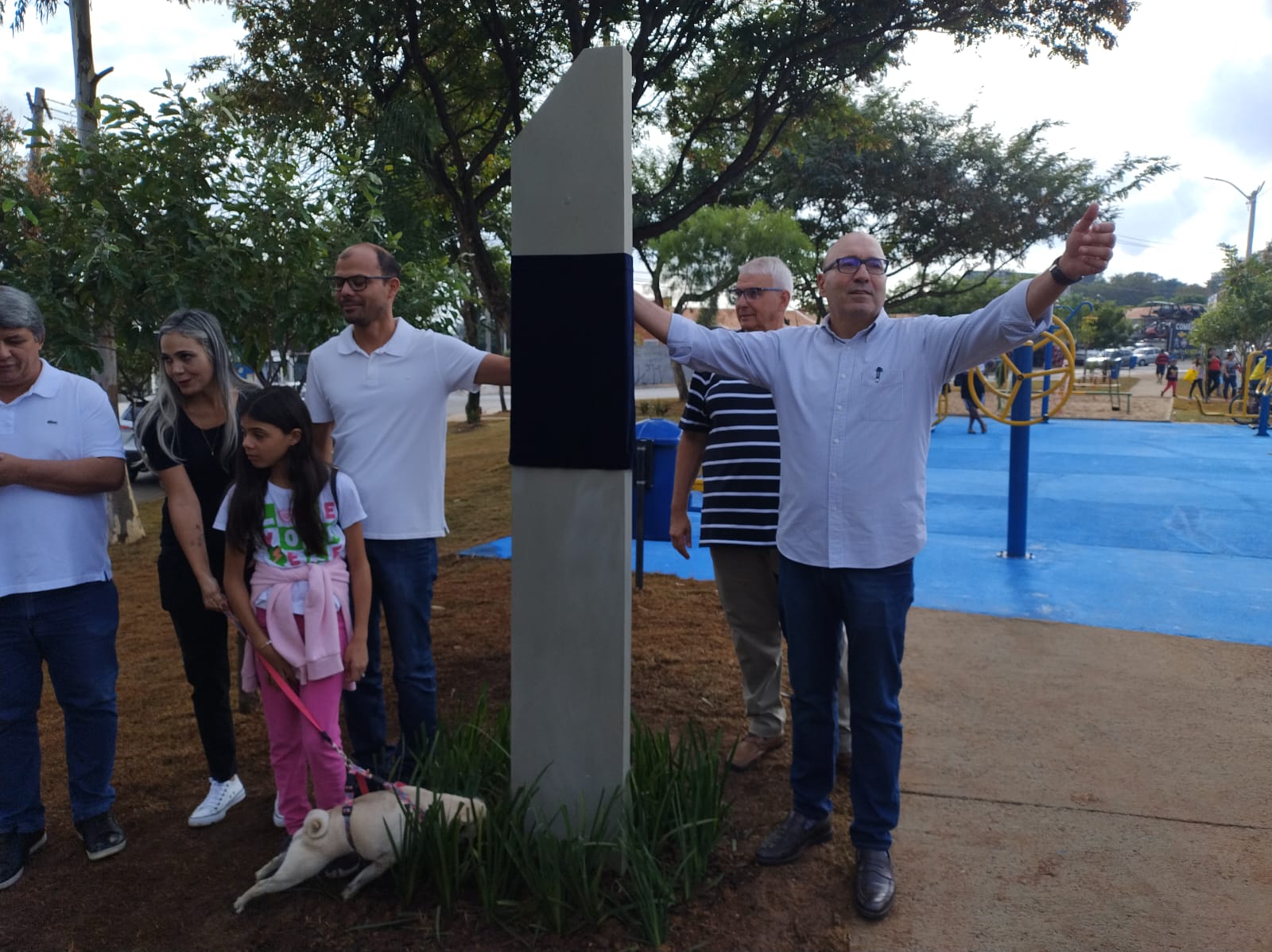 Prefeito Dário Saadi na inauguração do novo espaço de lazer