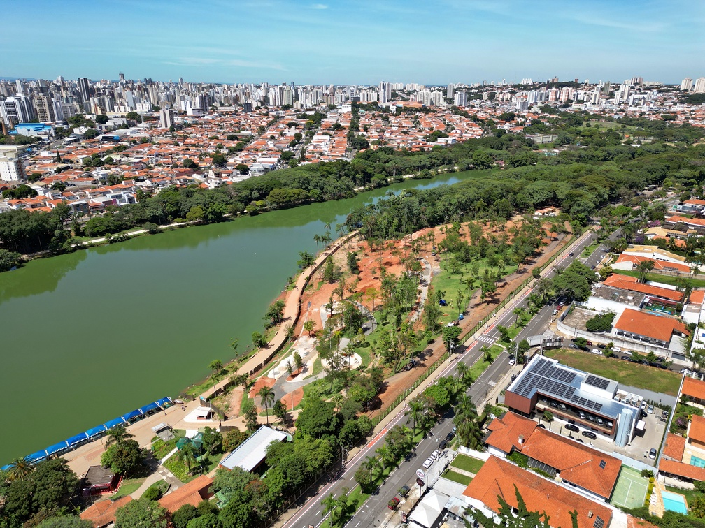 Vista da Lagoa do Taquaral, a "praia do campineiro": aniversário nesta terça-feira, 5