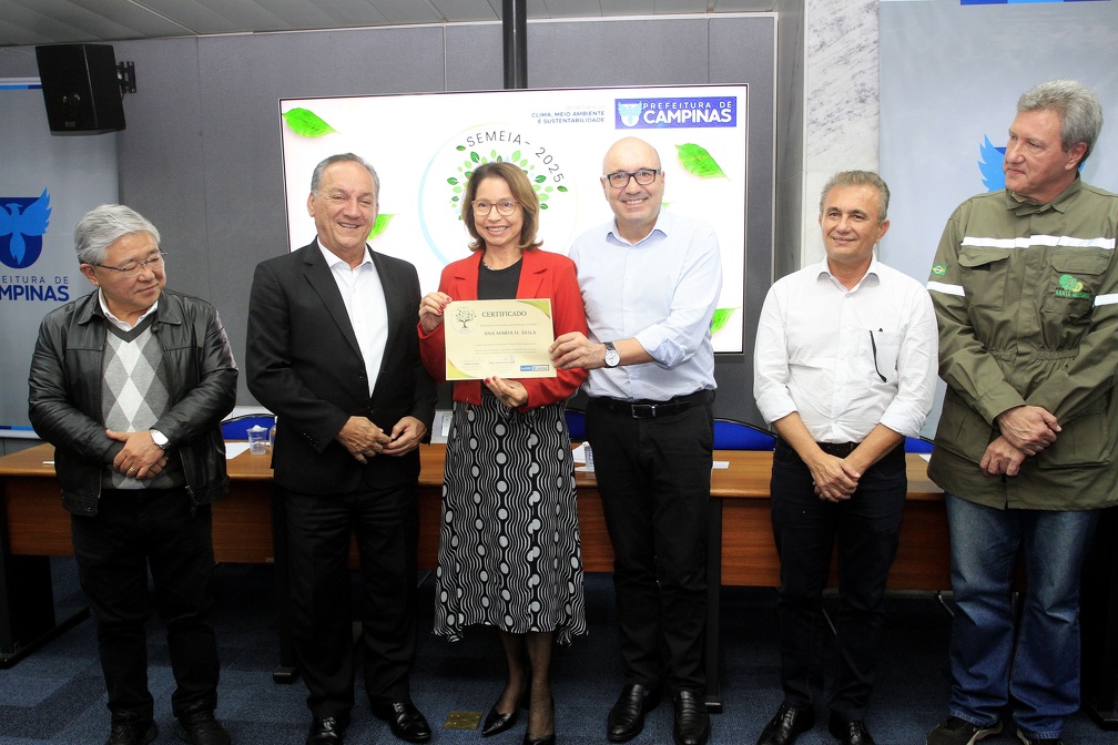 Manoel de Brito Ana Avila, referência em previsão climática e mudanças globais do Cepagri/Unicamp, também estava entre os homenageados