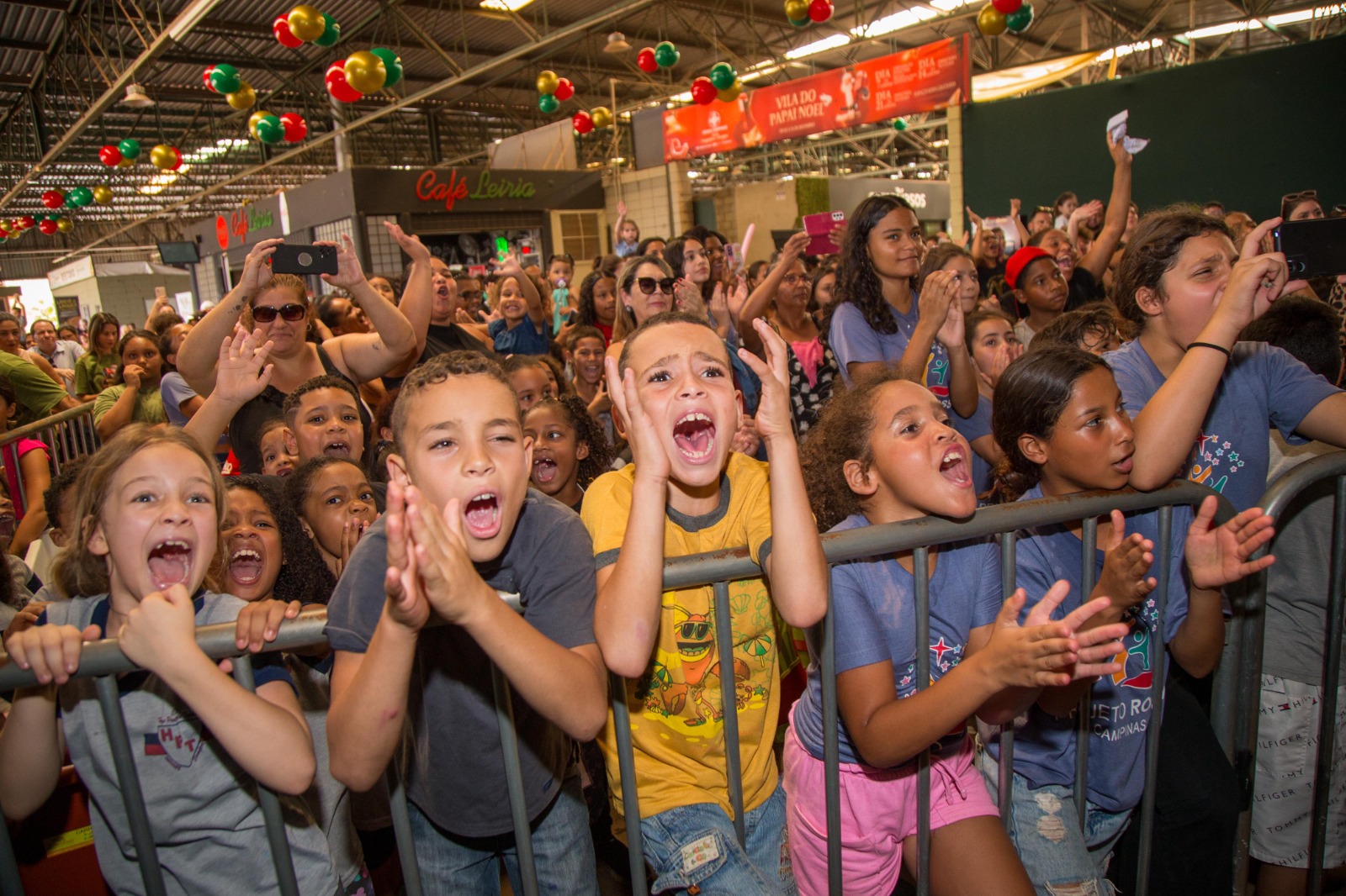 Crianças participam ativamente das atividades natalinas na Ceasa Campinas