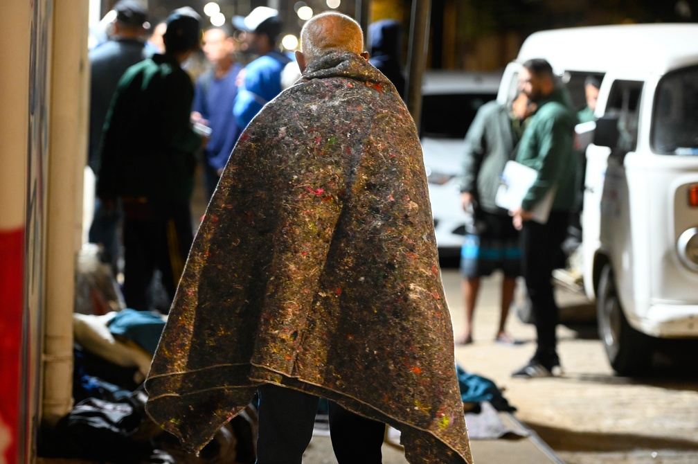 Nesta semana, foram entregues 19% mais cobertores do que na semana anterior