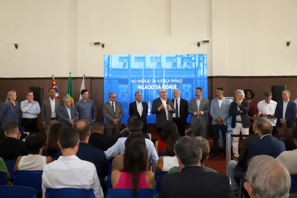 Fernanda Sunega Apresentação do projeto do Palácio da Cidade contou com autoridades e convidados nesta quarta-feira