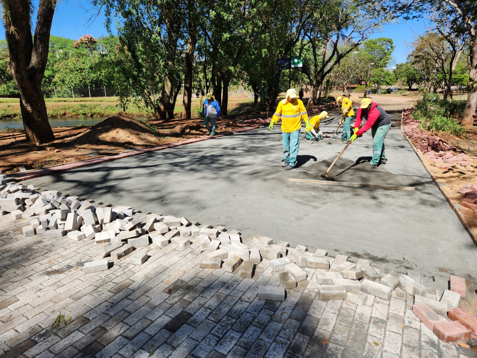 Toda a pista interna do parque receberá o novo pavimento, somando extensão de 2,3 mil metros lineares