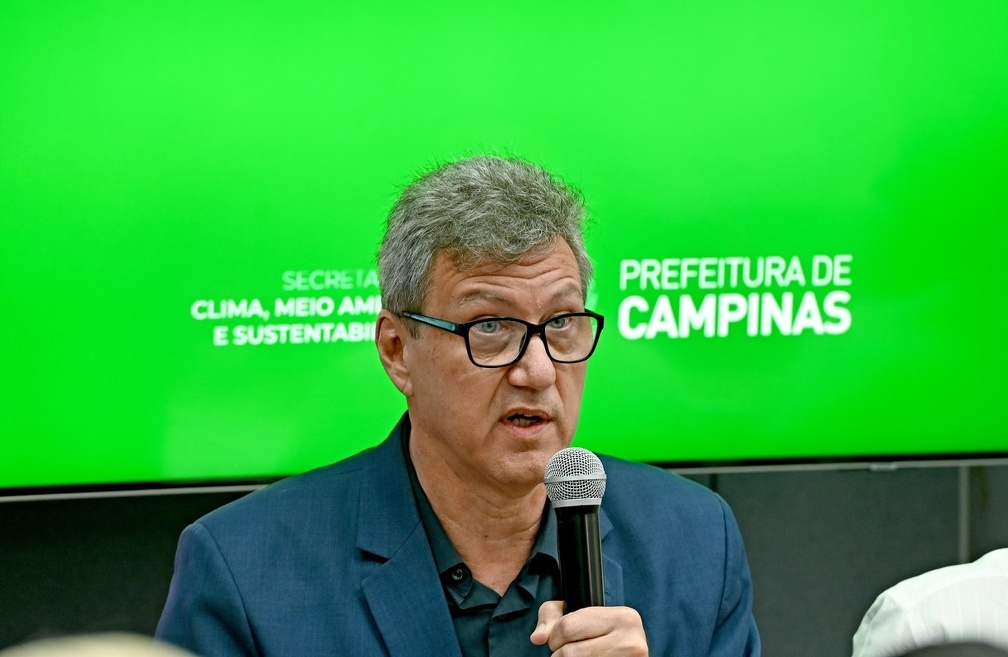 O secretário do Clima de Campinas, Rogério Menezes