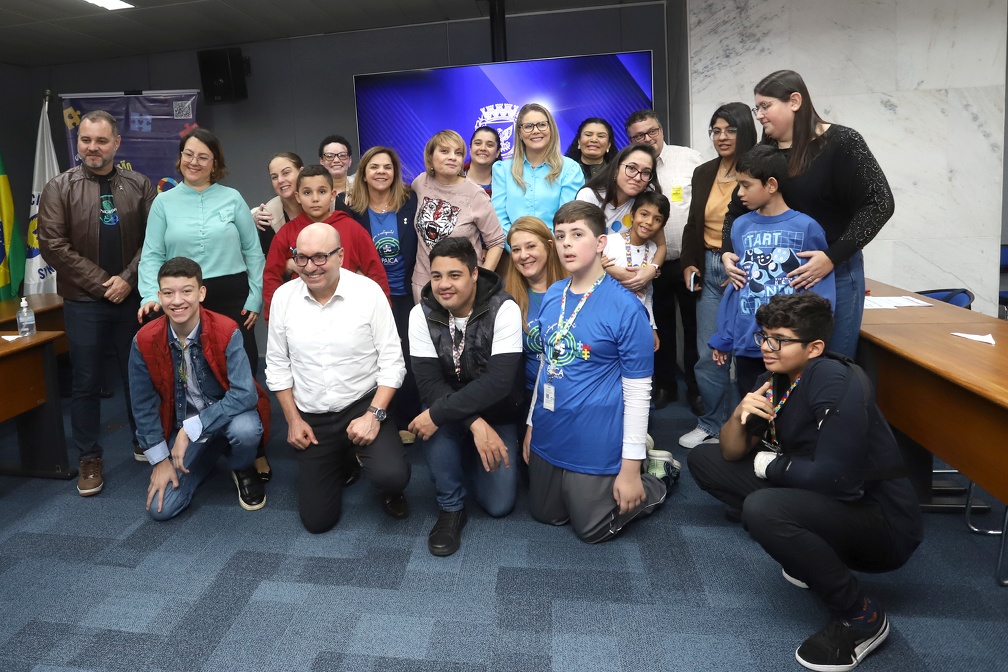 Pose caprichada para que todos fiquem bem na foto