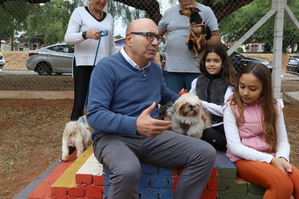 Parcão possibilita interação entre animais e tutores 