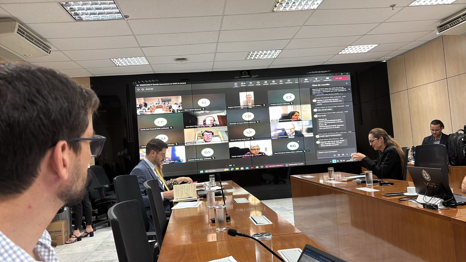 Divulgação Rogério Menezes em reunião virtual com membros do Comif