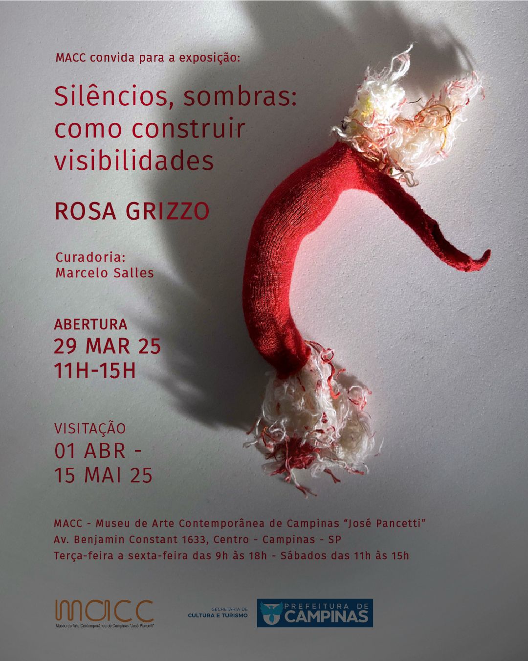 A mostra é gratuita e estará em cartaz de 29 de março até 15 de maio