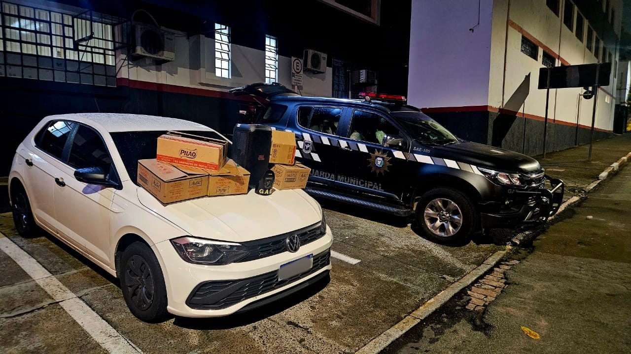 Divulgação Guardas municipais apreendem veículo com caixas de café furtadas durante operação conjunta com a Polícia Militar no Centro de Campinas