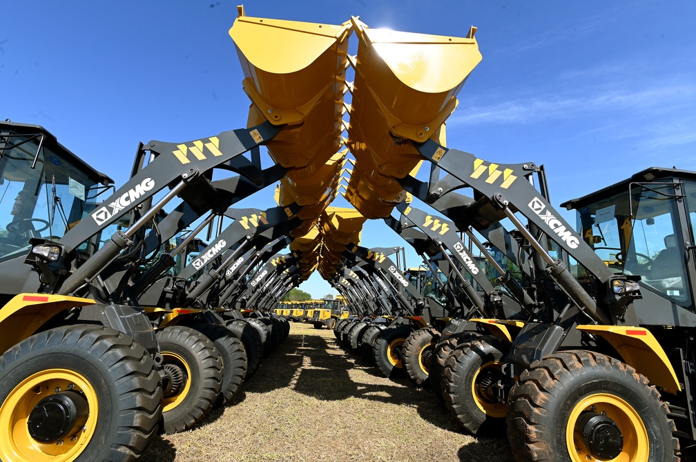 Máquinas que será entregue para prefeituras