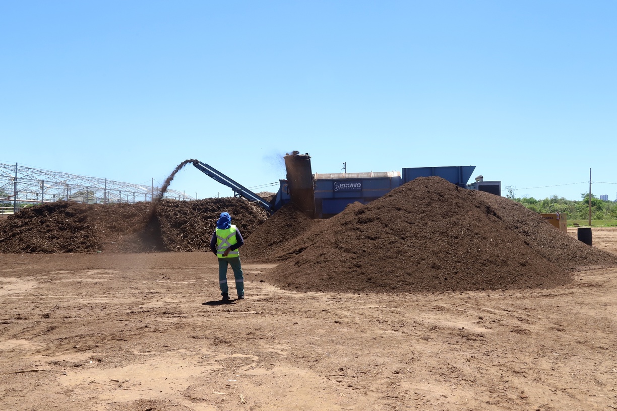 Usina de compostagem 
