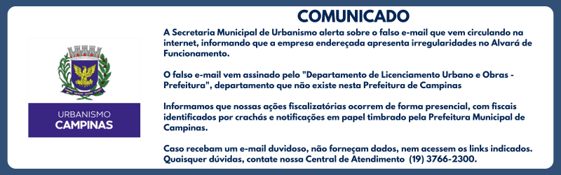 Imagem: Comunicado sobre e-mail falso