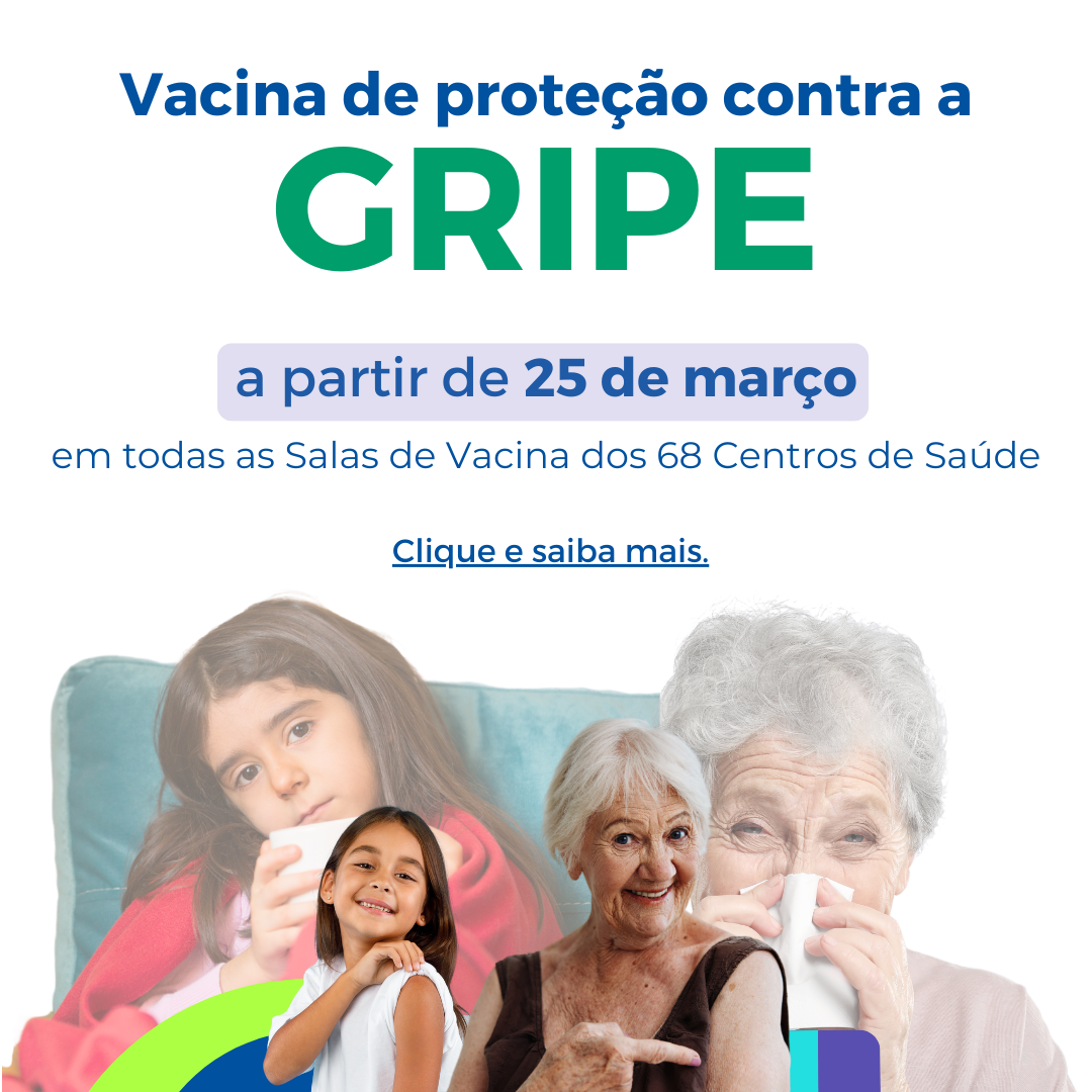 Banner da Campanha de Imunização contra Influenza