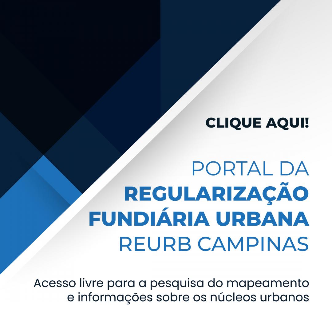 Portal da Regularização Fundiária Urbana - REURB Campinas